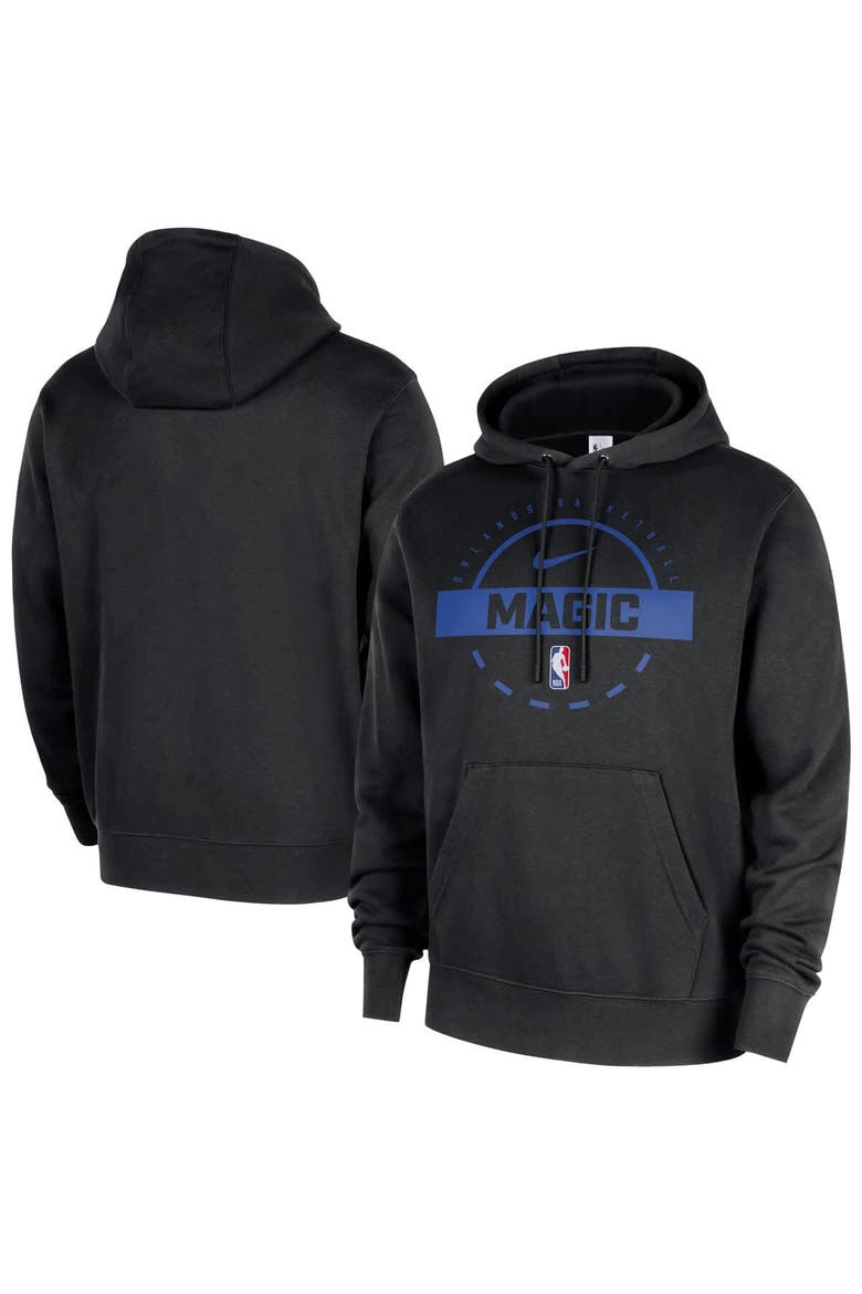 Men's Nike Black Orlando Magic 2025/26 Authentic Practice Club Pullover Hoodie, Main, color, Black