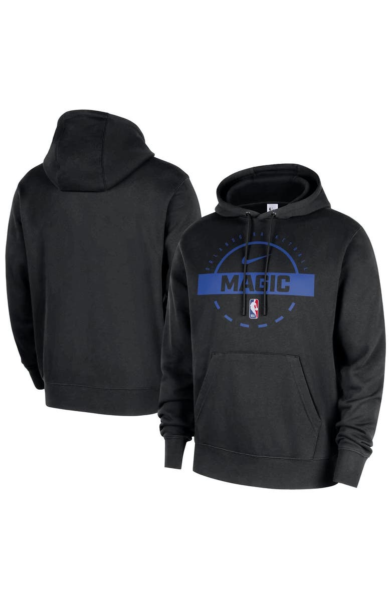 Nike Men's Nike Black Orlando Magic 2025/26 Authentic Practice Club Pullover Hoodie, Main, color, Black