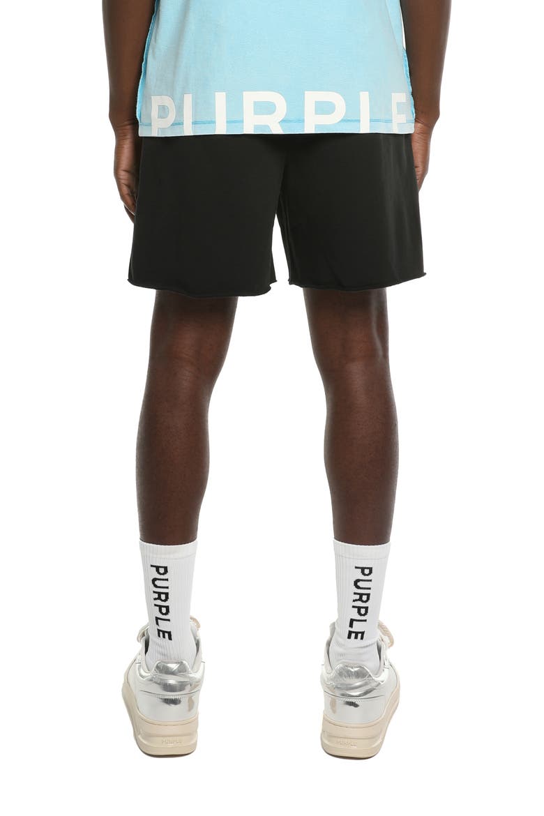 Midweight Fleece Sweat Shorts, Alternate, color, BLACK