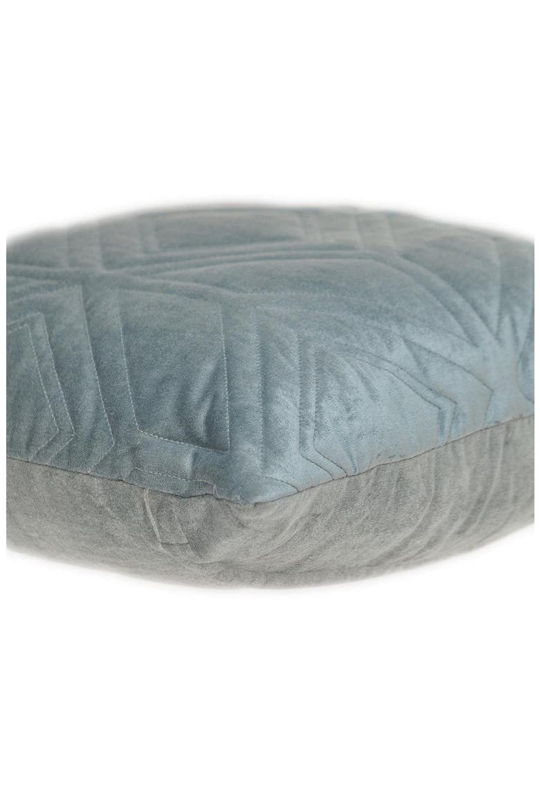 Reta Diamond Quilted Throw Pillow, Alternate, color, GRAY
