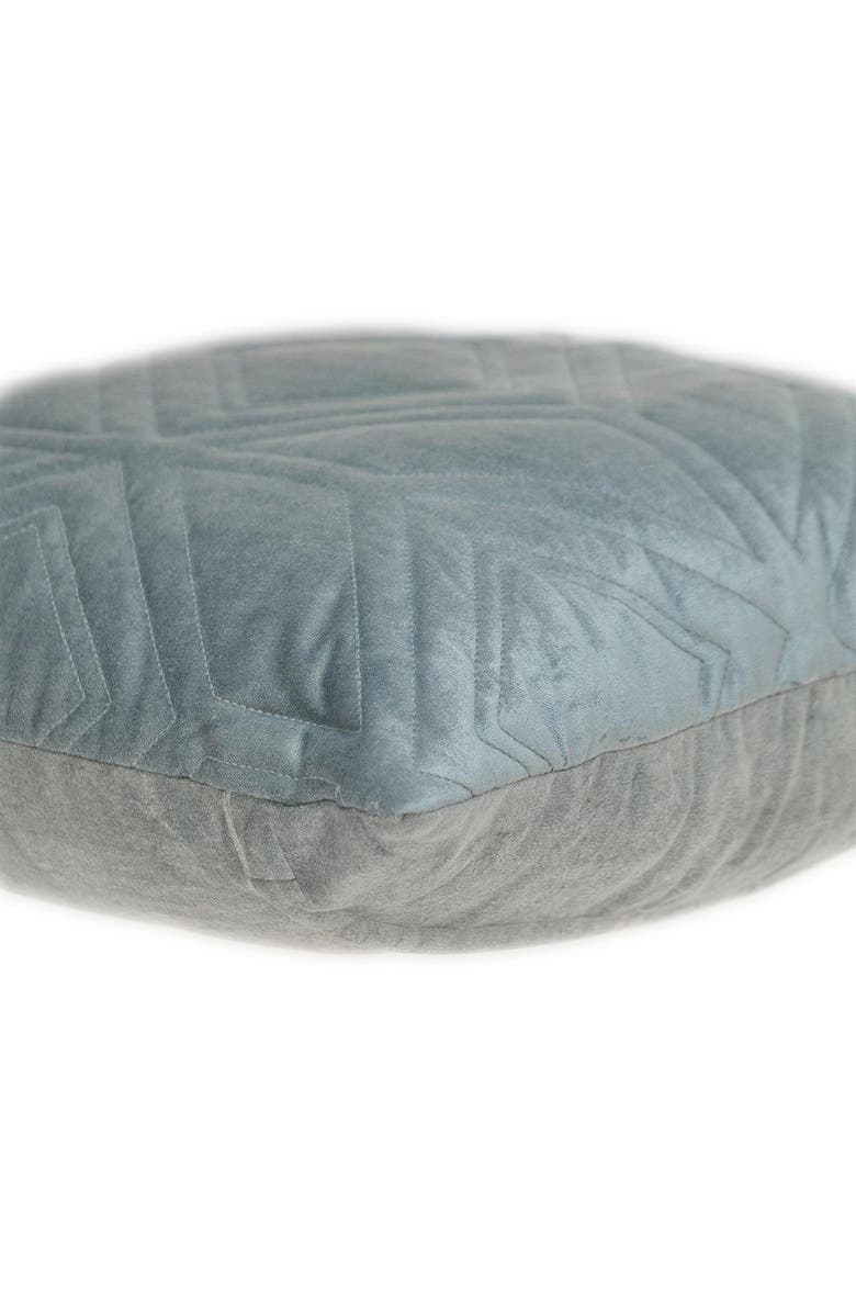 PARKLAND COLLECTION Reta Diamond Quilted Throw Pillow, Alternate, color, Gray