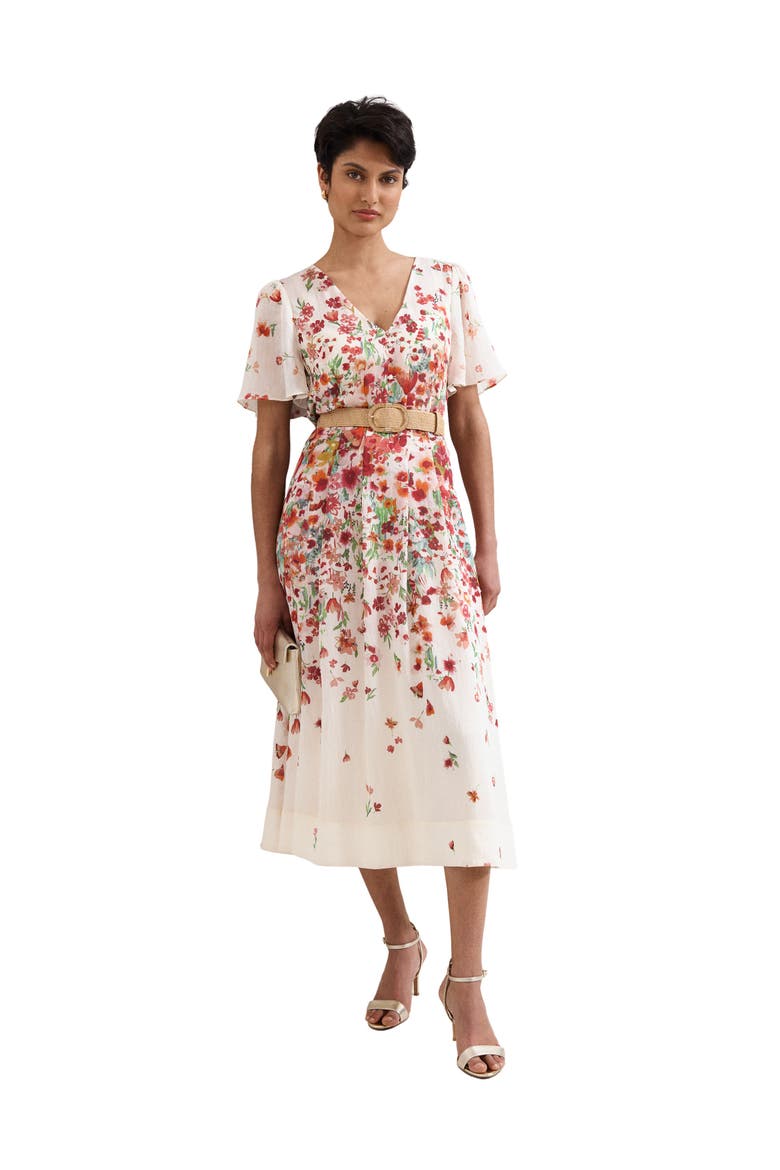 Petite Lovette Dress, Main, color, Cream