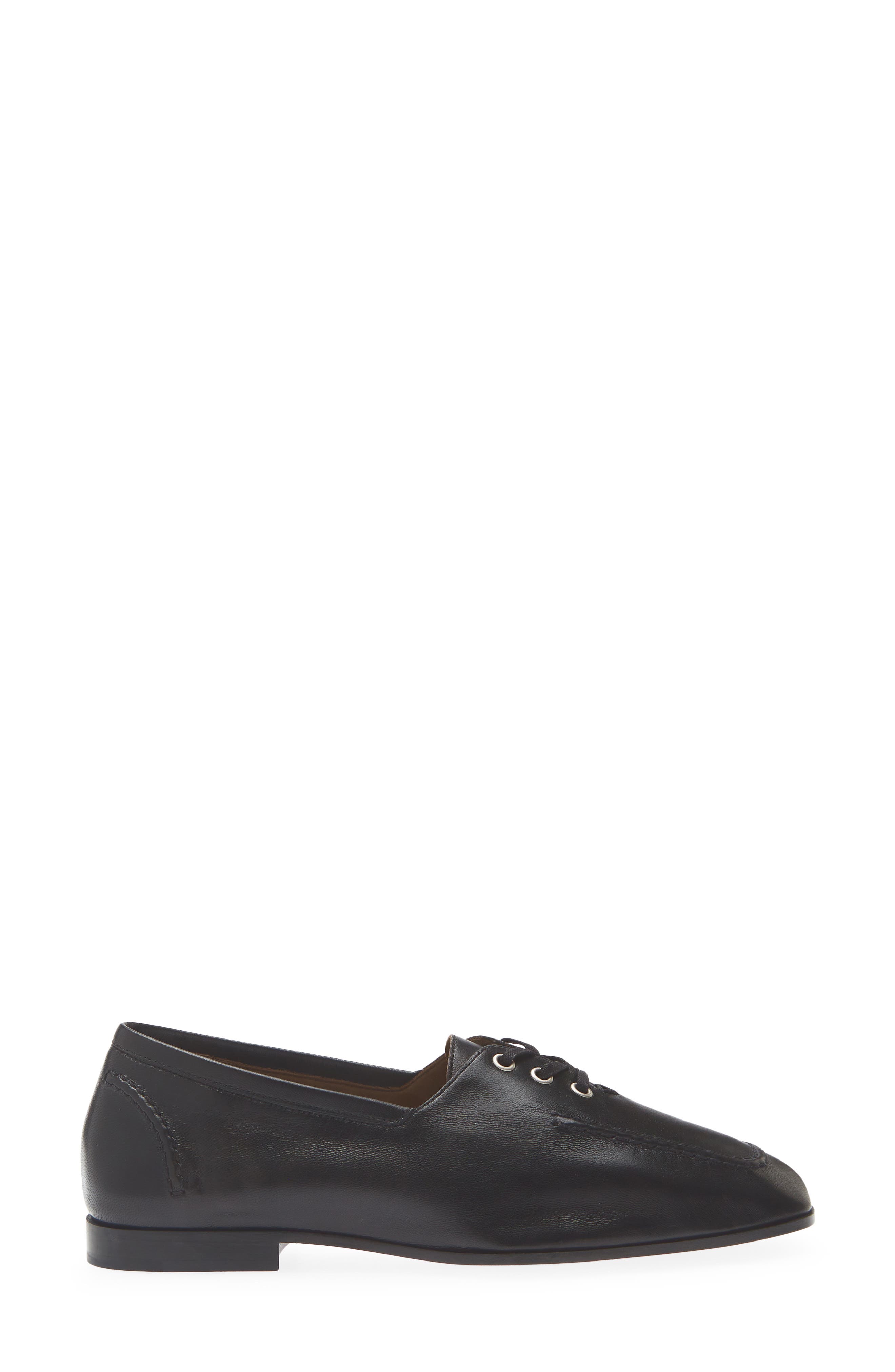 Lace Up Oxford, Alternate, color, 1000 BLACK