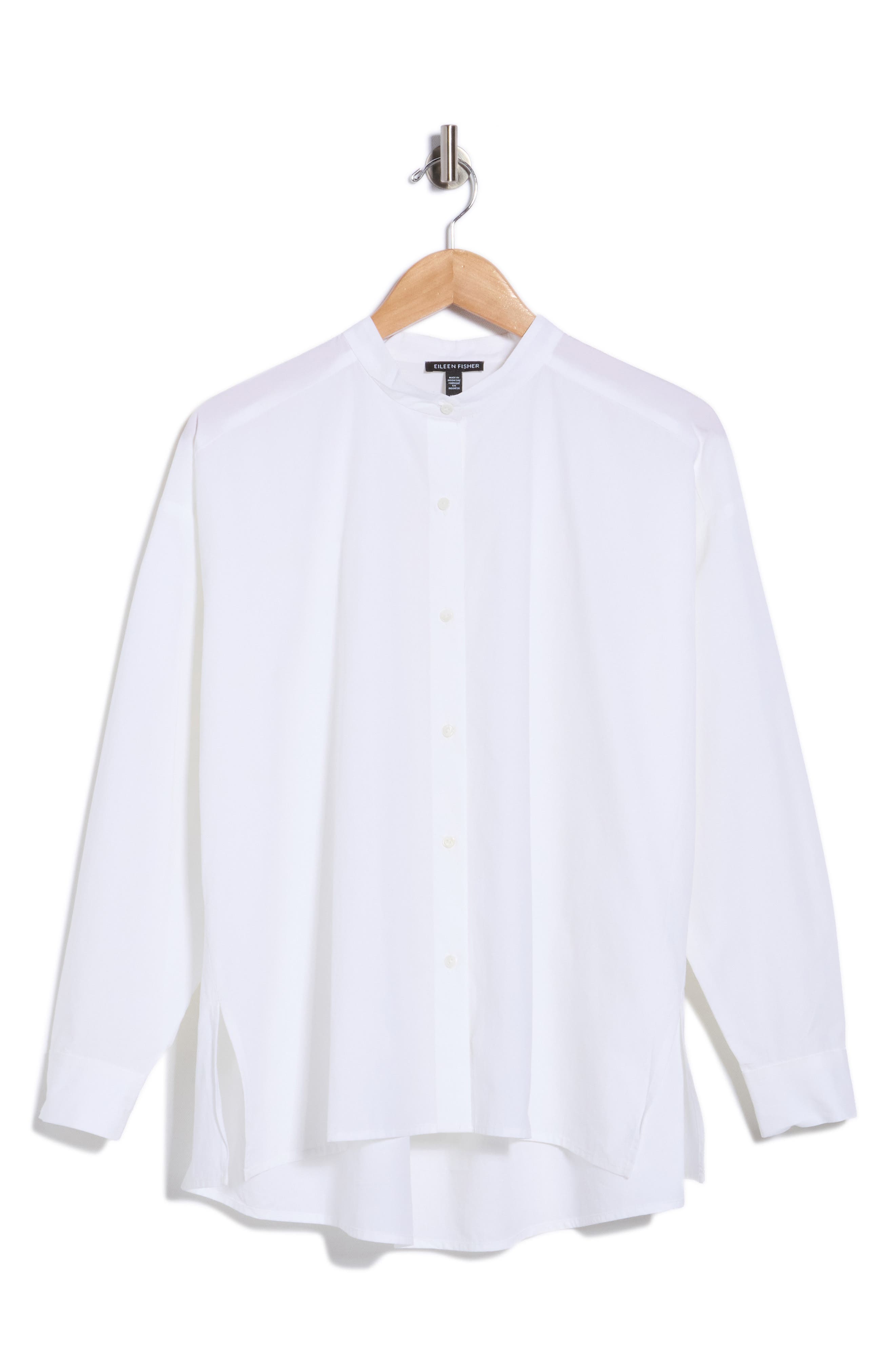 Organic Cotton Mandarin Collar Shirt