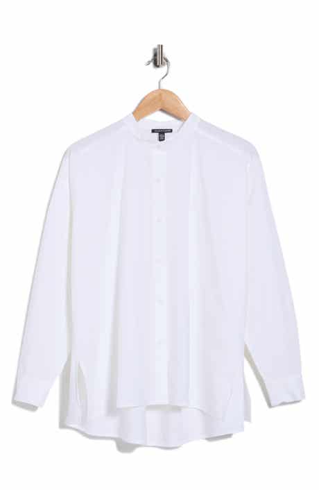 Organic Cotton Mandarin Collar Shirt