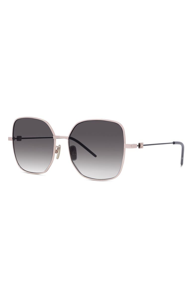 Givenchy GV Speed Gradient Square Sunglasses, Alternate, color, Shiny Rose Gold / Smoke