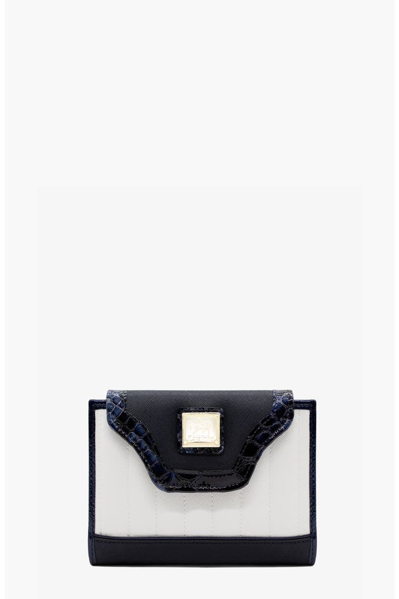 Grace 204 Wallet, Main, color, Navy / White