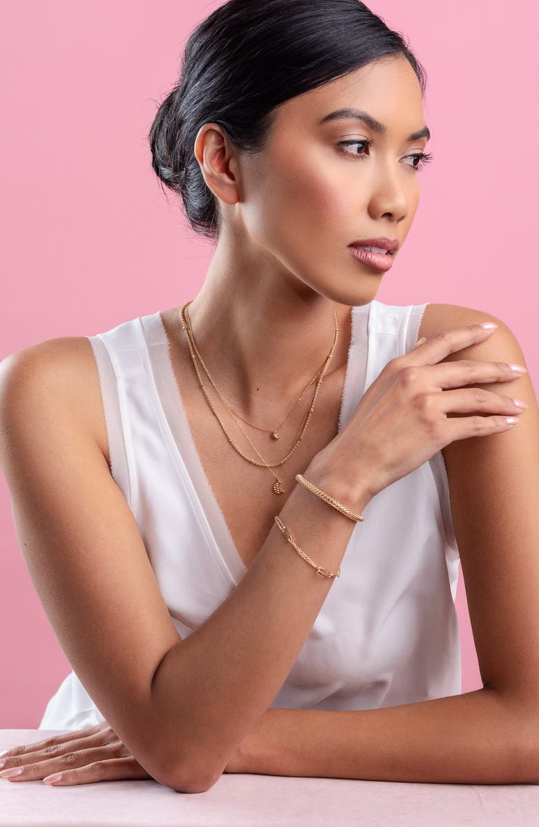 Bony Levy 14K Gold Long Satellite Bead Necklace, Alternate, color,