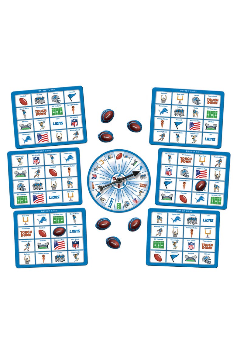 Detroit Lions NFL Bingo Game, Alternate, color, Multicolor