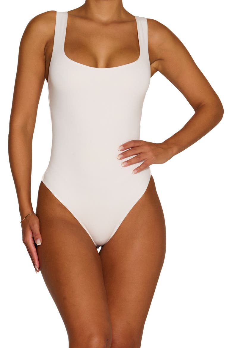 Bare Tank Bodysuit, Main, color, WHITE