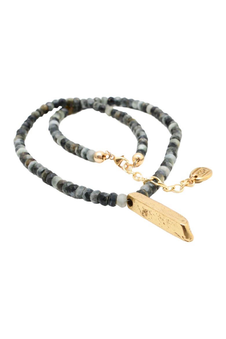 Organic Scepter Necklace, Alternate, color, Gold