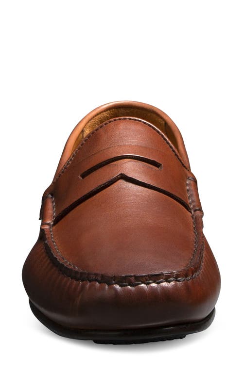 Allen Edmonds Super Moc Toe Penny Loafer In Dark Chili