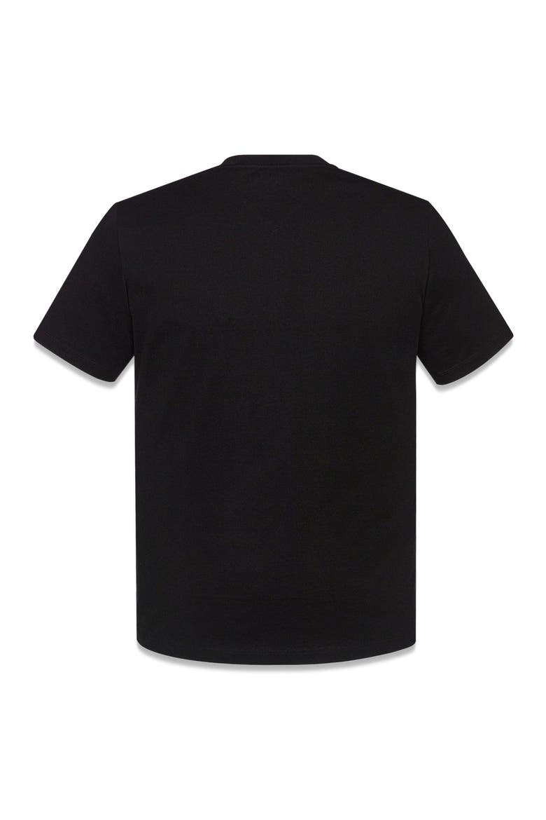 Essential Logo Print T-Shirt in Organic Cotton, Alternate, color, Black