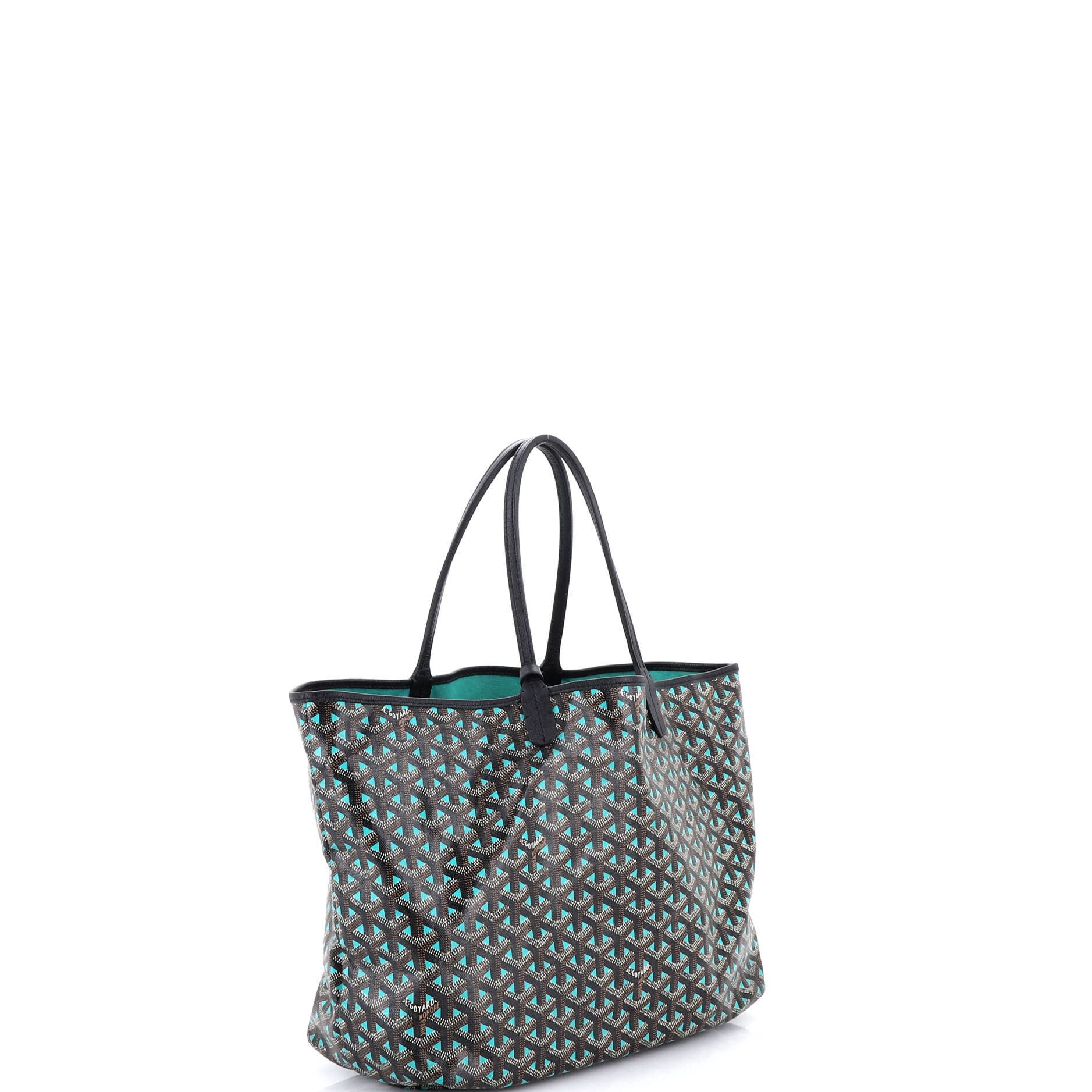 Pre-Owned Goyard Saint Louis Tote Claire Voie Coated Canvas PM, Alternate, color, Green