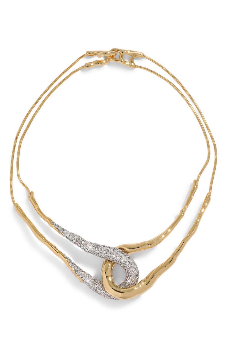 Alexis Bittar Solaneles Crystal Interlocking Necklace, Main, color, 