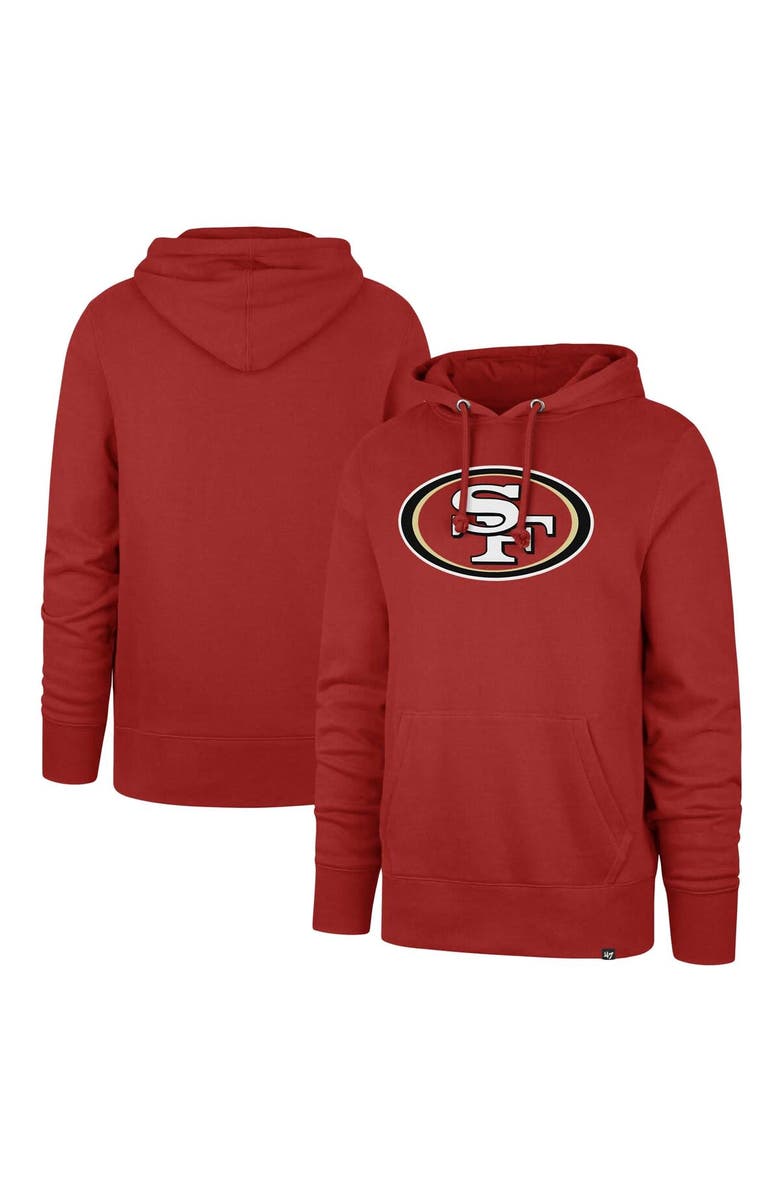'47 Men's '47 Scarlet San Francisco 49ers Imprint Headline Pullover Hoodie, Main, color, Scarlet