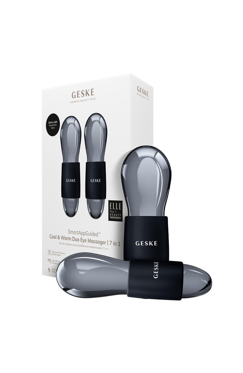 GESKE SmartAppGuided Cool & Warm Duo Eye Massager | 7 in 1, Main, color, Black