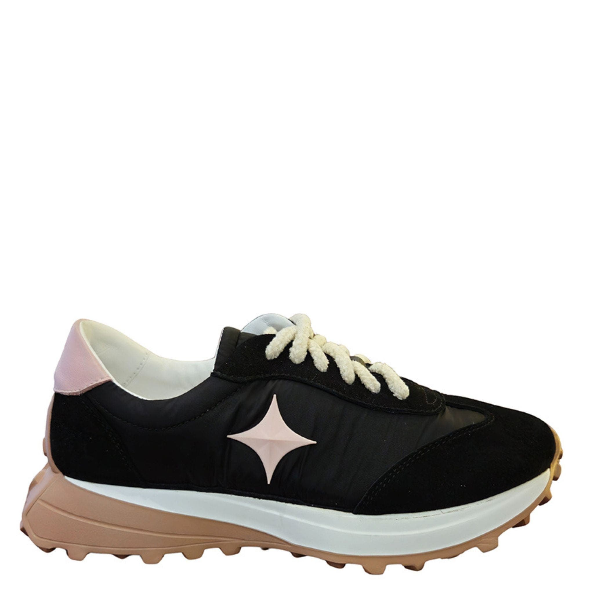 Madison Maison Star Jogger Sneaker, Main, color, Black