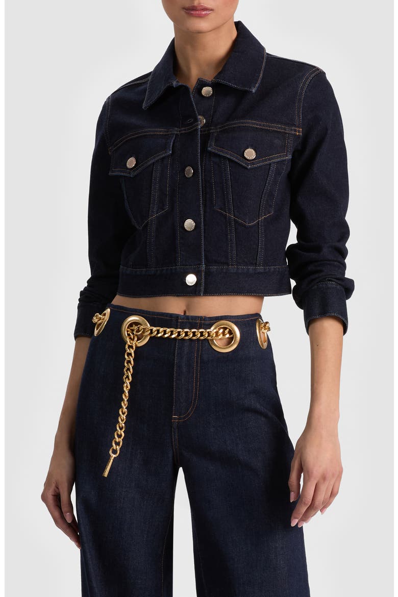Chloe Boxy Crop Denim Jacket (Women) | Nordstrom