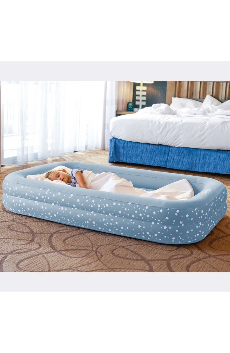Intex Travel Bed Set Inflatable Mattress with Pump, Alternate, color, 