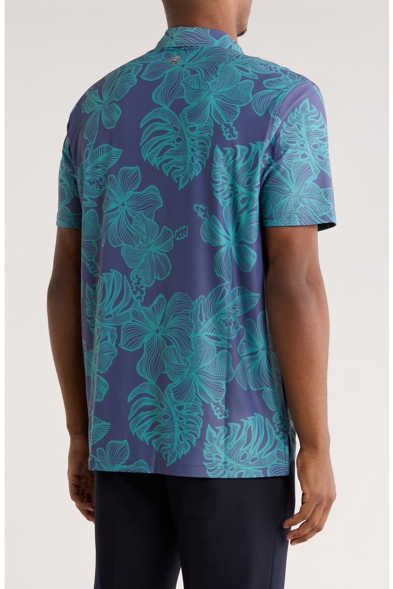 Muana Monstera Polo, Alternate, color, CROWN BLUE