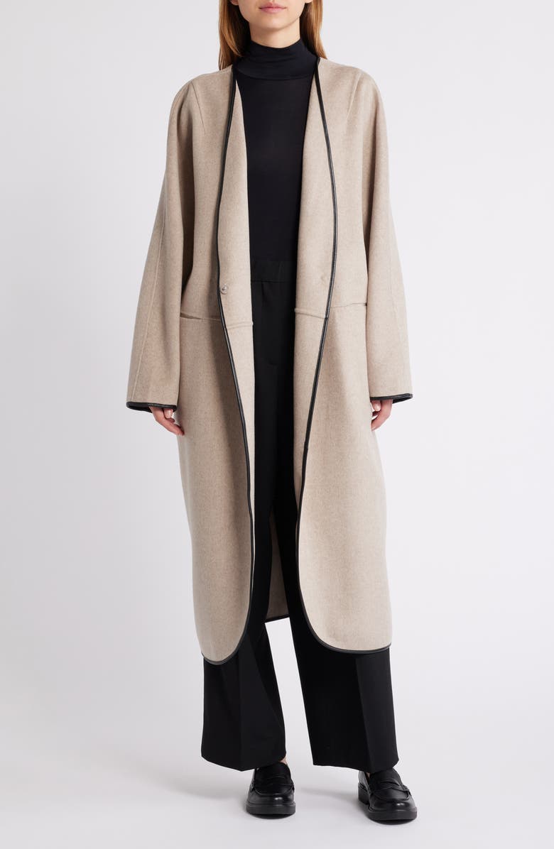 COS Wool Blend Coat & Scarf, Alternate, color,