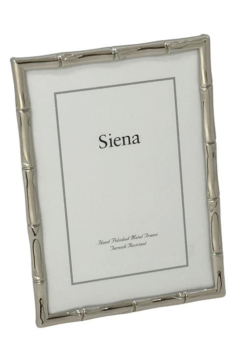 Silvertone Bamboo Design 8" x 10" Picture Frame