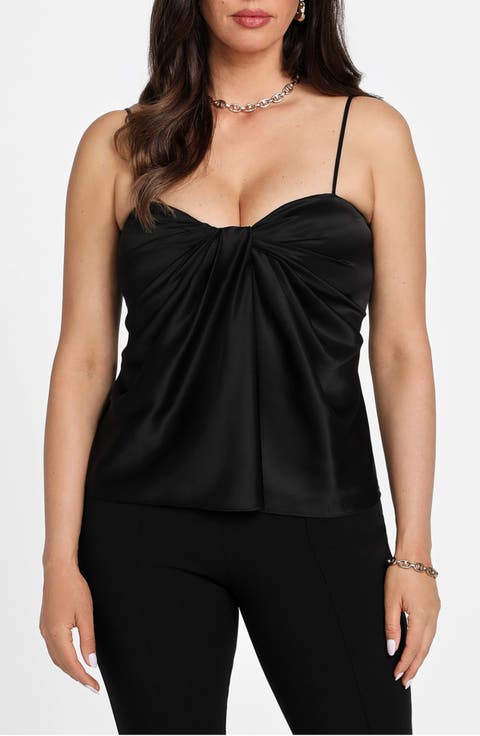 Aretha Drape Satin Camisole