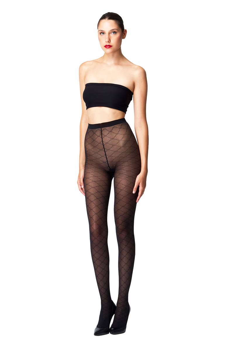 Wolford Sheer Tights, Alternate, color, Black