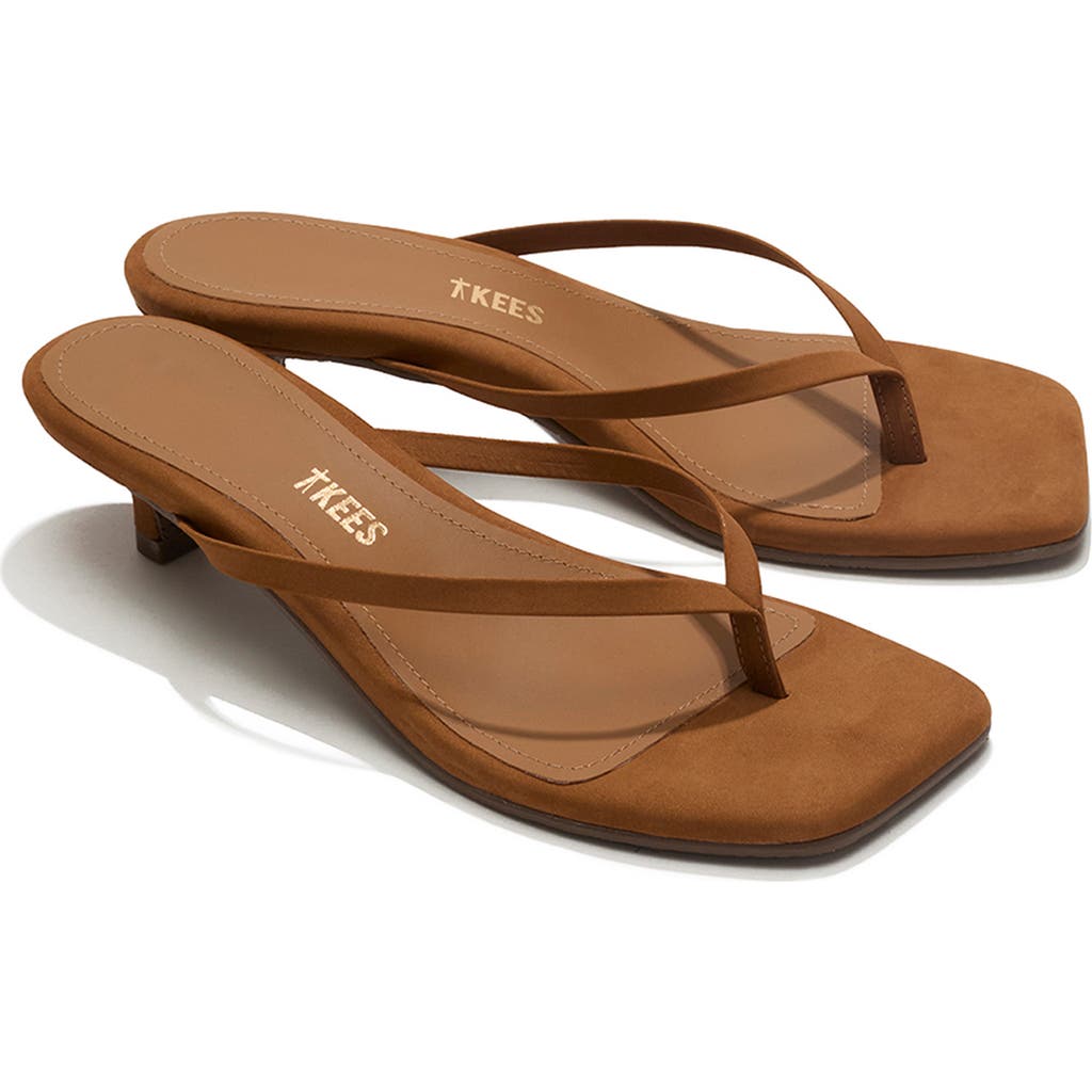 Tkees Julia Kitten Heel Flip Flop In Brown