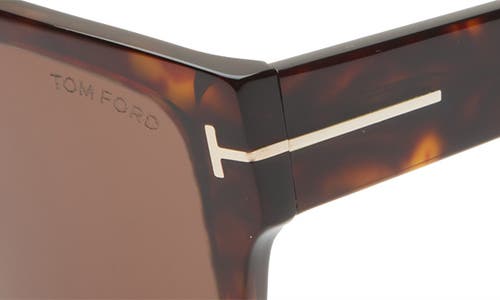 Tom Ford Men's Dunning-02 Rectangle Acetate Sunglasses In Brown