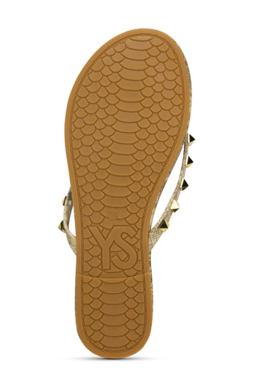 Yosi Samra Rivington Stud Flip Flop In Snake