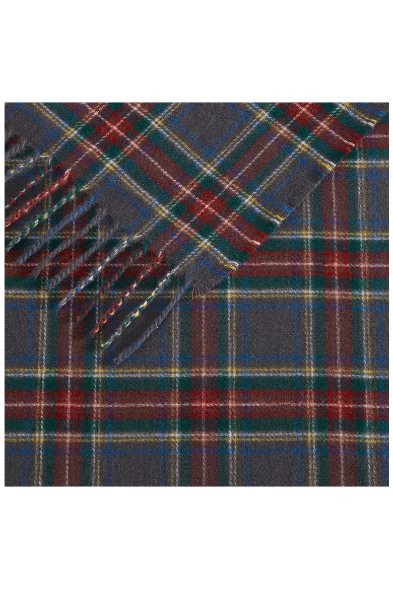 Spruce Tartan Throw Blanket, Alternate, color, GREY