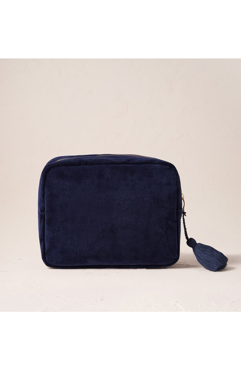 Elizabeth Scarlett Celestial Velvet Wash Bag, Alternate, color,