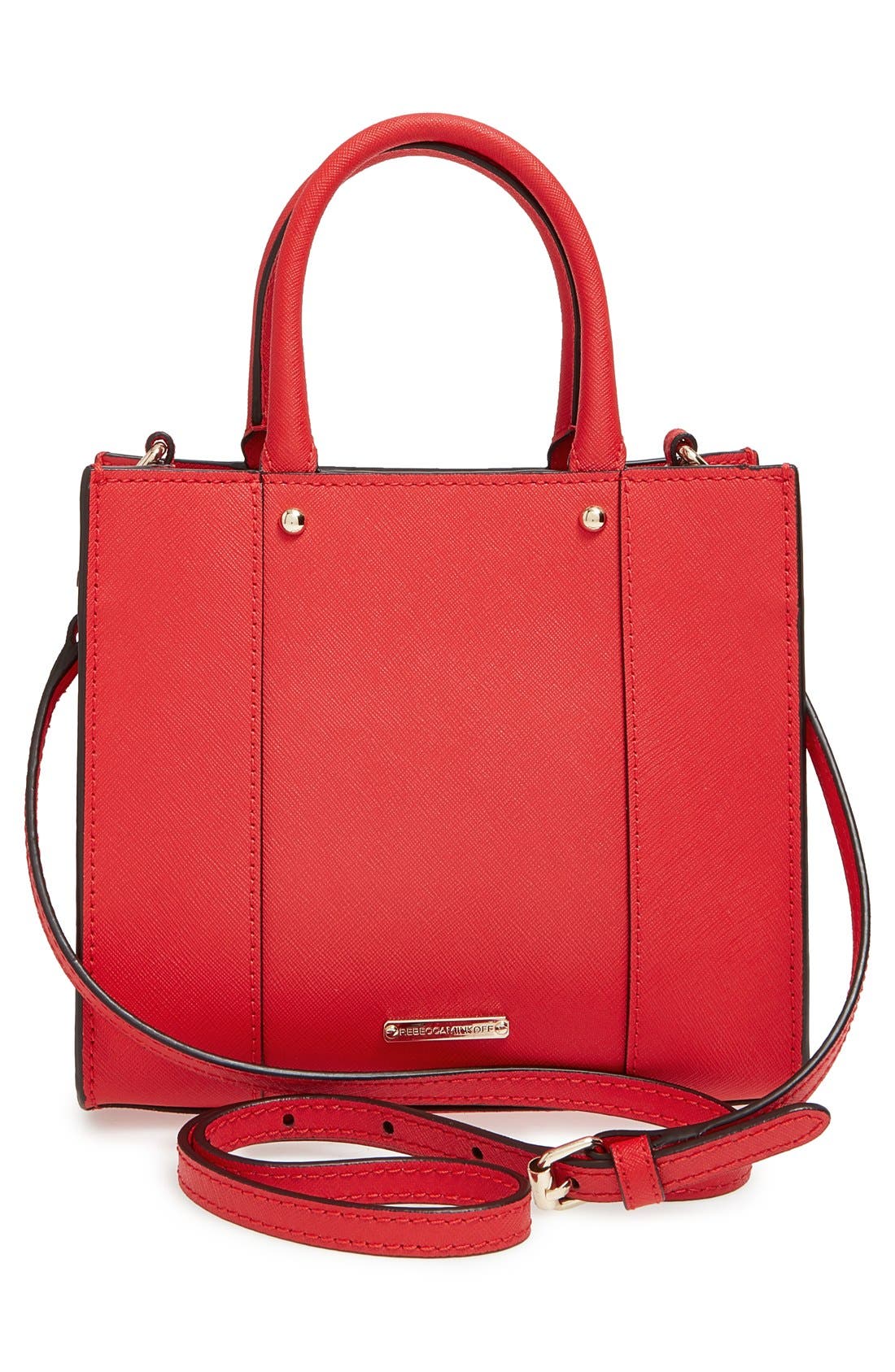 'Mini MAB Tote' Crossbody Bag, Alternate, color, CHERRY/ LIGHT GOLD HRDWR