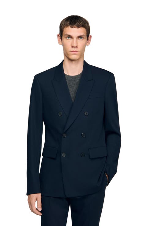 Double-breasted suit jacket