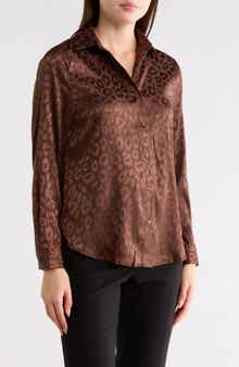Leopard Button-Up Shirt