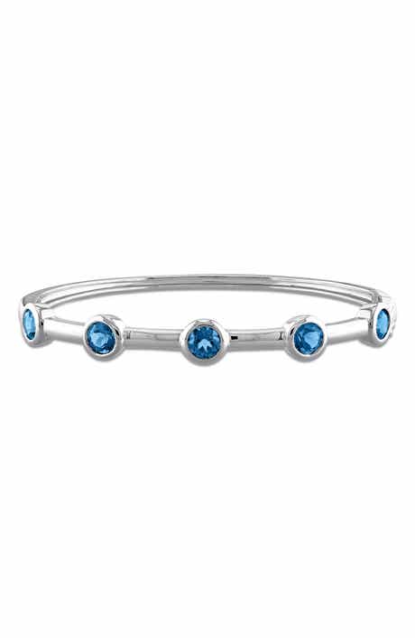 Sterling Silver London Blue Topaz Bangle
