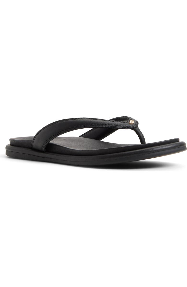 Sperry Isla Flip Flop, Main, color, Smooth Black