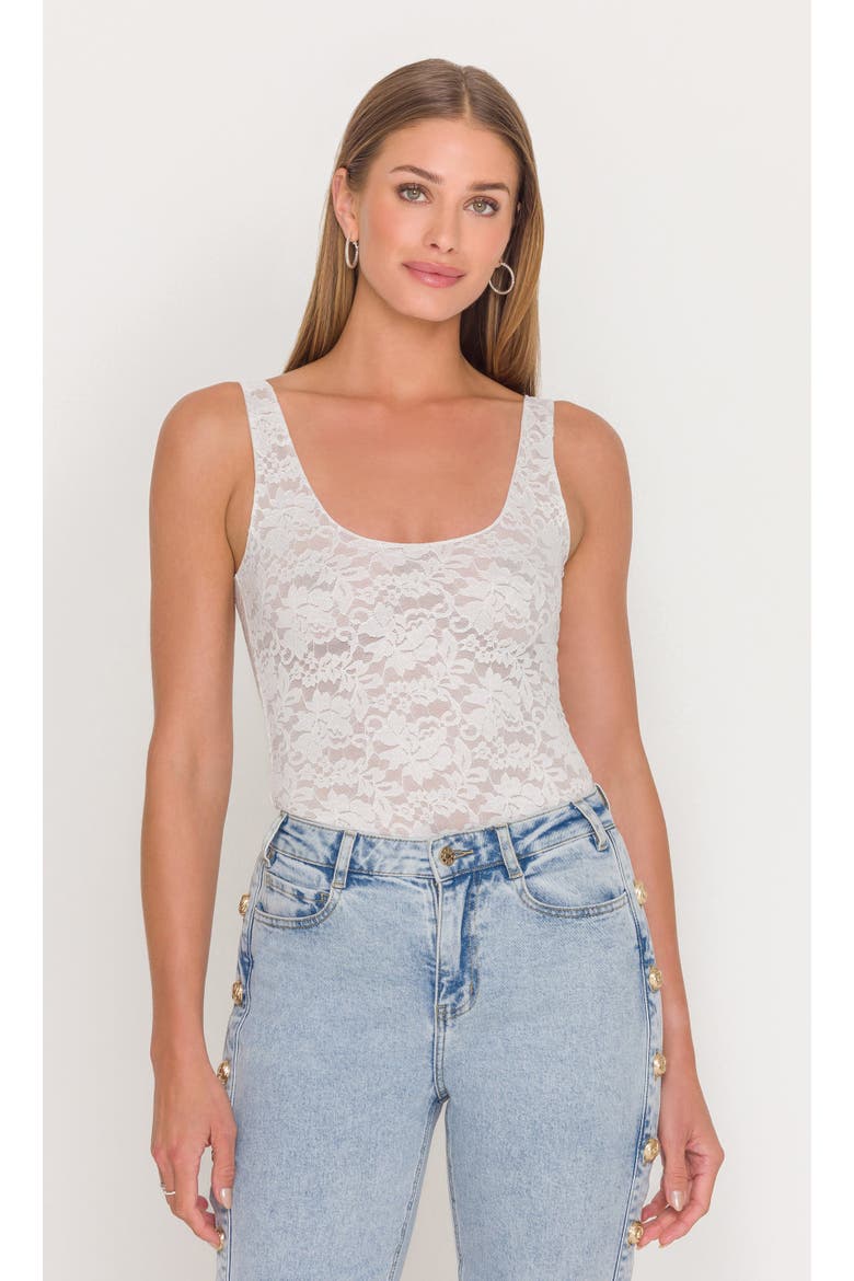 Juliett Lace Tank, Alternate, color, White