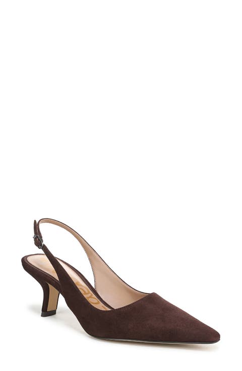 靴 Pointed Sling Back Mules Amazon.com | zasudxie Women's Slingback Heels, Pointed Toe