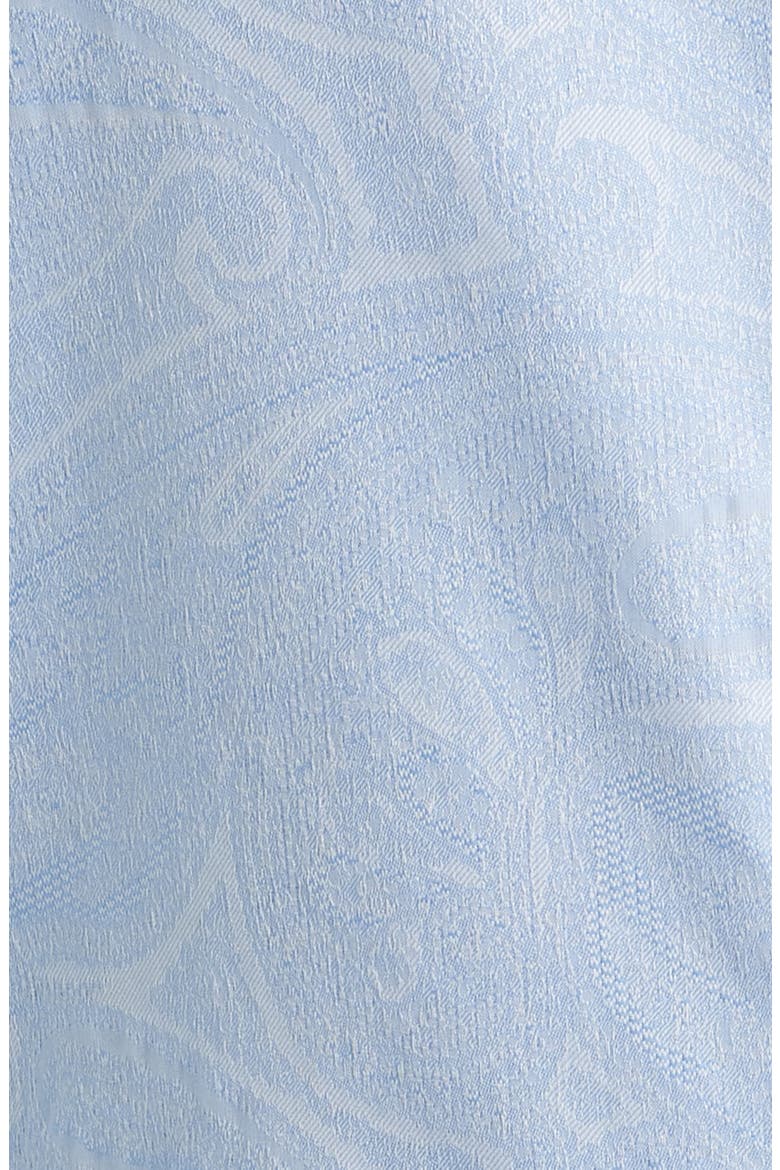 Roma Regular Fit Light Blue Paisley Jacquard Cotton Dress Shirt, Alternate, color, INDACO
