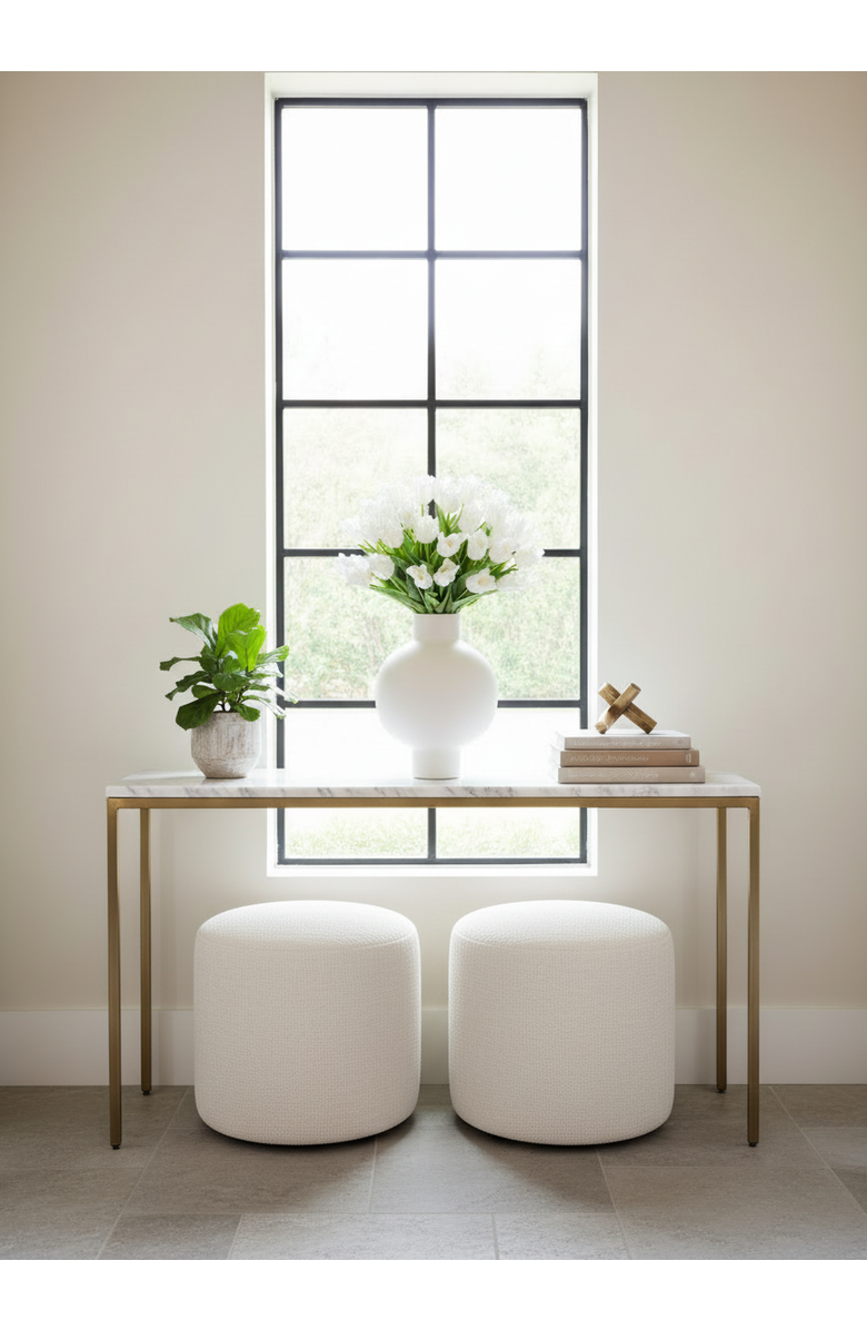 CocoBella Zelie RealTouch Tulip Arrangement, Alternate, color, Snow