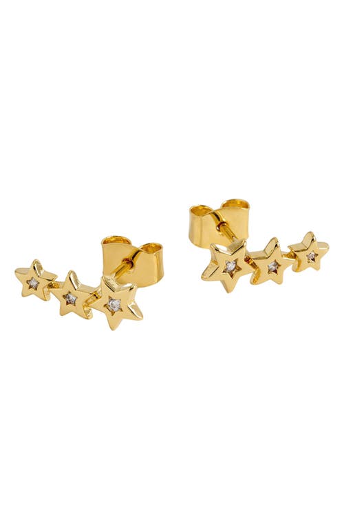 Estella Bartlett Cubic Zirconia Star Ear Crawler Earrings