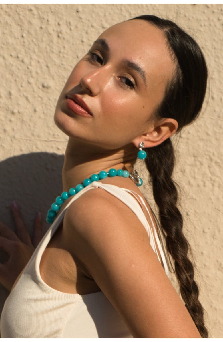 Classicharms Gia Amazonite Bead Drop Earrings, Alternate, color, 