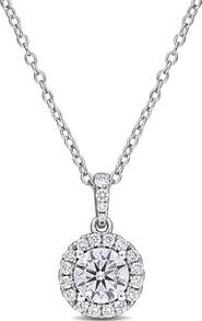 Julianna B. Lab-Grown Diamond Halo Pendant Necklace