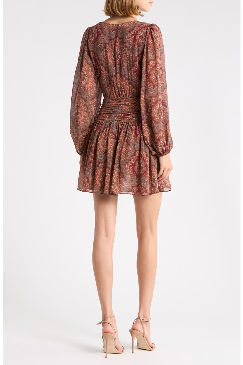 Lainey Silk Minidress, Alternate, color, SUNSET MULTI