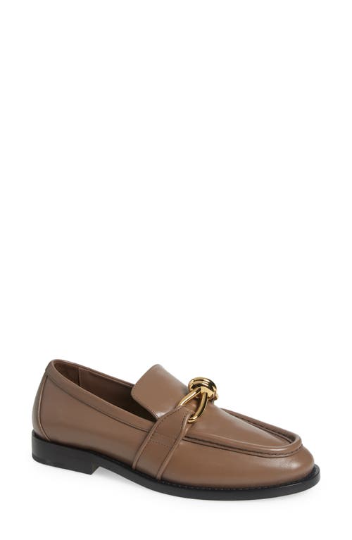 Bottega Veneta Astaire Knot Bit Loafer In 2354 Pinecone