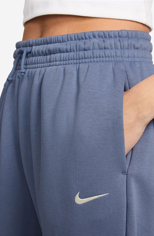 Nike Sportswear Phoenix Fleece High-waisted Oversized Sweatpants In Blue