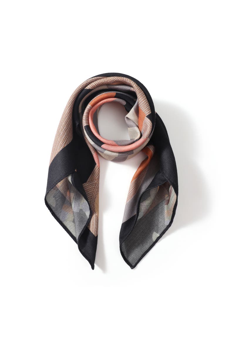The Lexi Scarf, Alternate, color, Black/Brown
